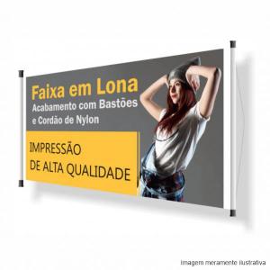 Faixa lona FAIXA LONA 440G  4x0 Brilho Selecione abaixo Pedido mínimo para este produto é de R$ 45,00